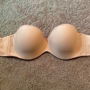 Lilyette nude strapless bra